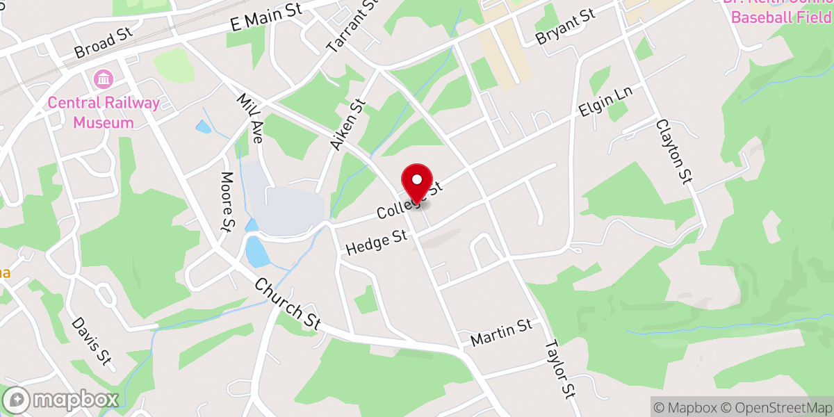 Map showing location of Central Church of God