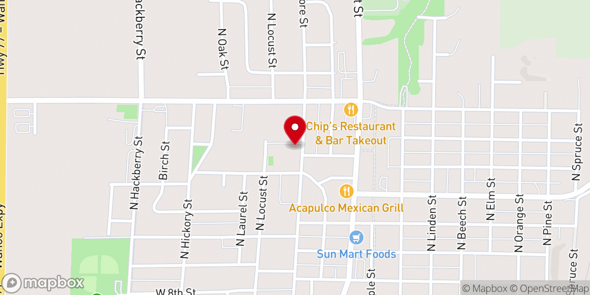 Map showing location of Destiny Church