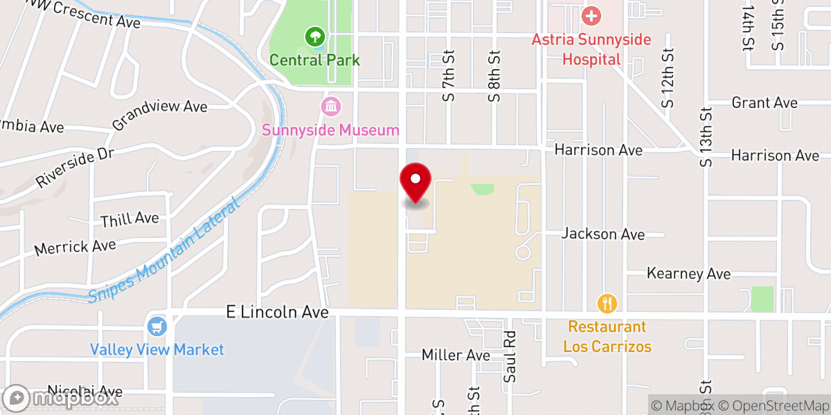 Map showing location of Saint Joseph Church