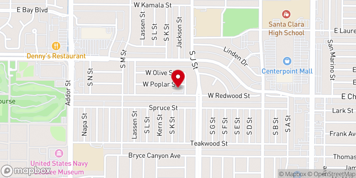 Map showing location of Our Saviour's Evangelical Lutheran