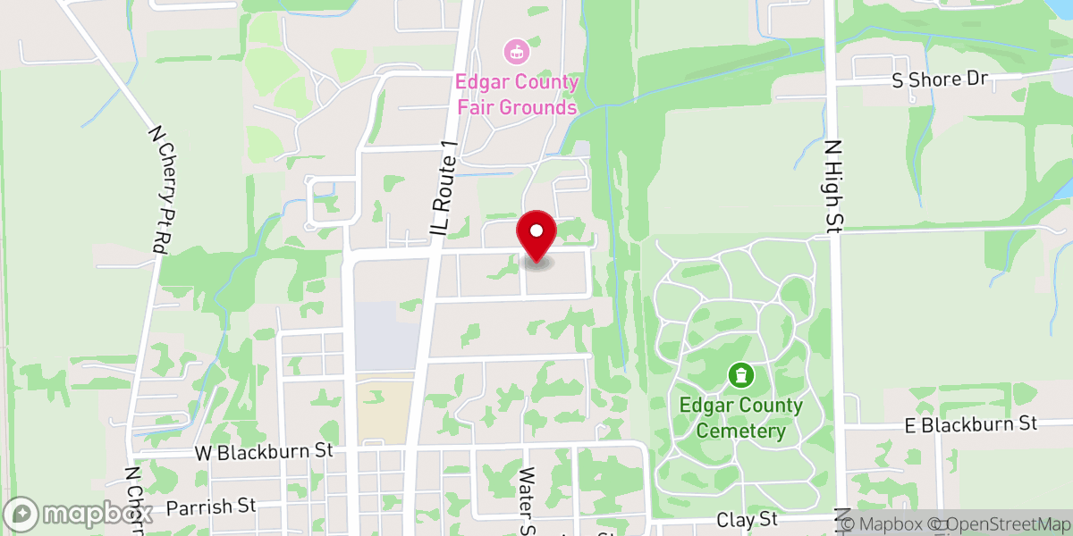Map showing location of Grace Fellowship Church