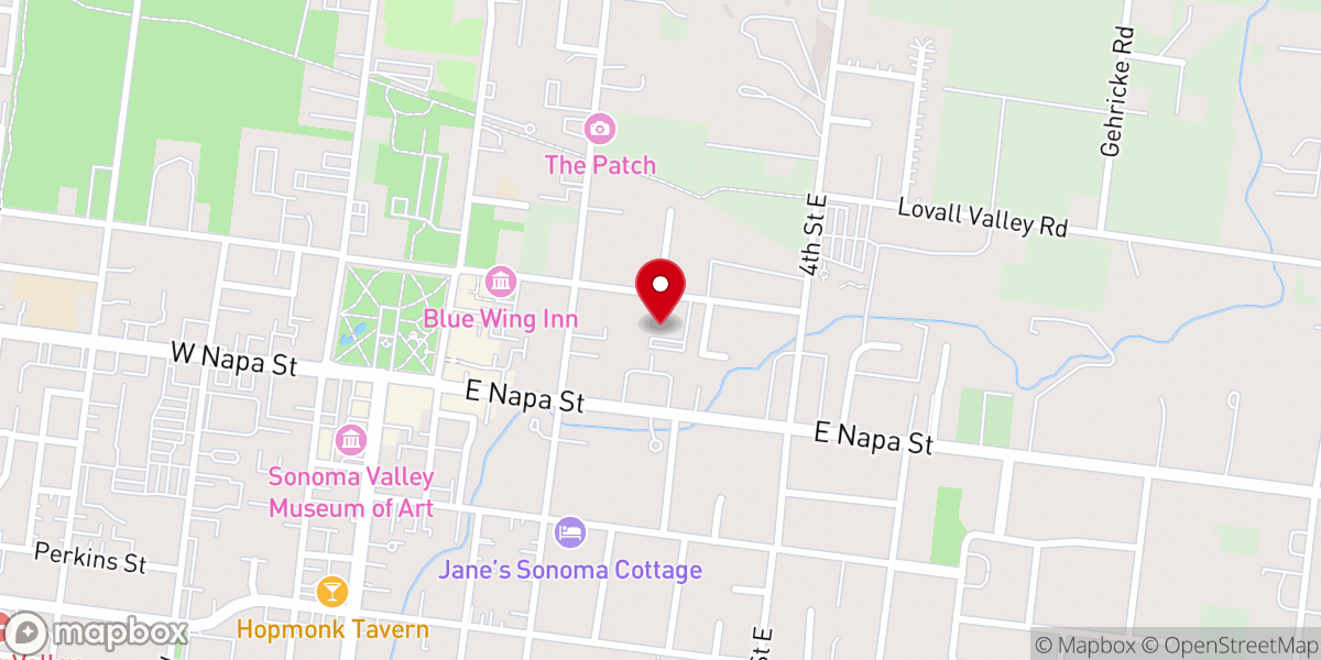 Map showing location of Trinity Episcopal Church