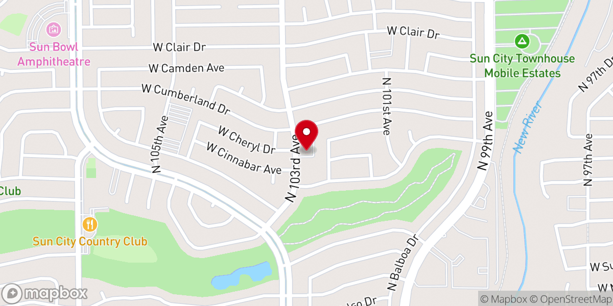 Map showing location of Our Savior Ev Lutheran Church