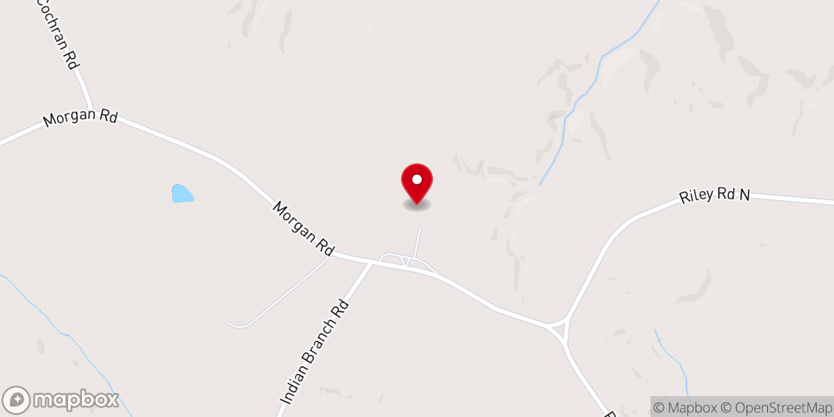 Map showing location of Walnut-Grove Baptist Church