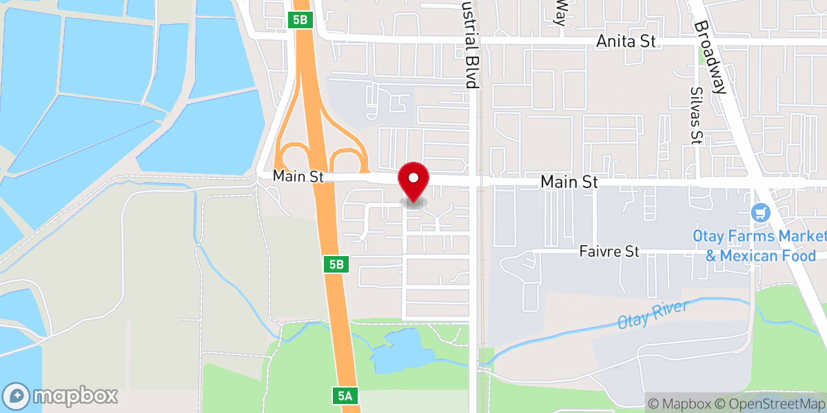 Map showing location of Life Christian Center