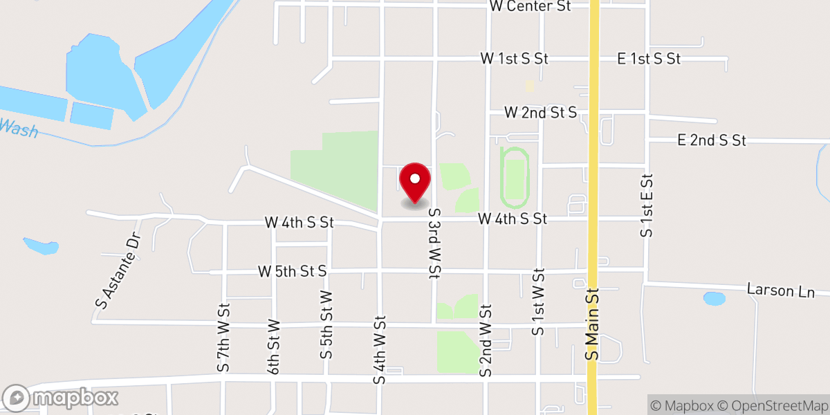 Map showing location of Shepherd's Kitchen & Thrift