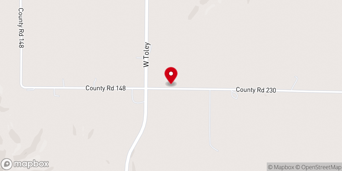 Map showing location of Pea Ridge Community Church