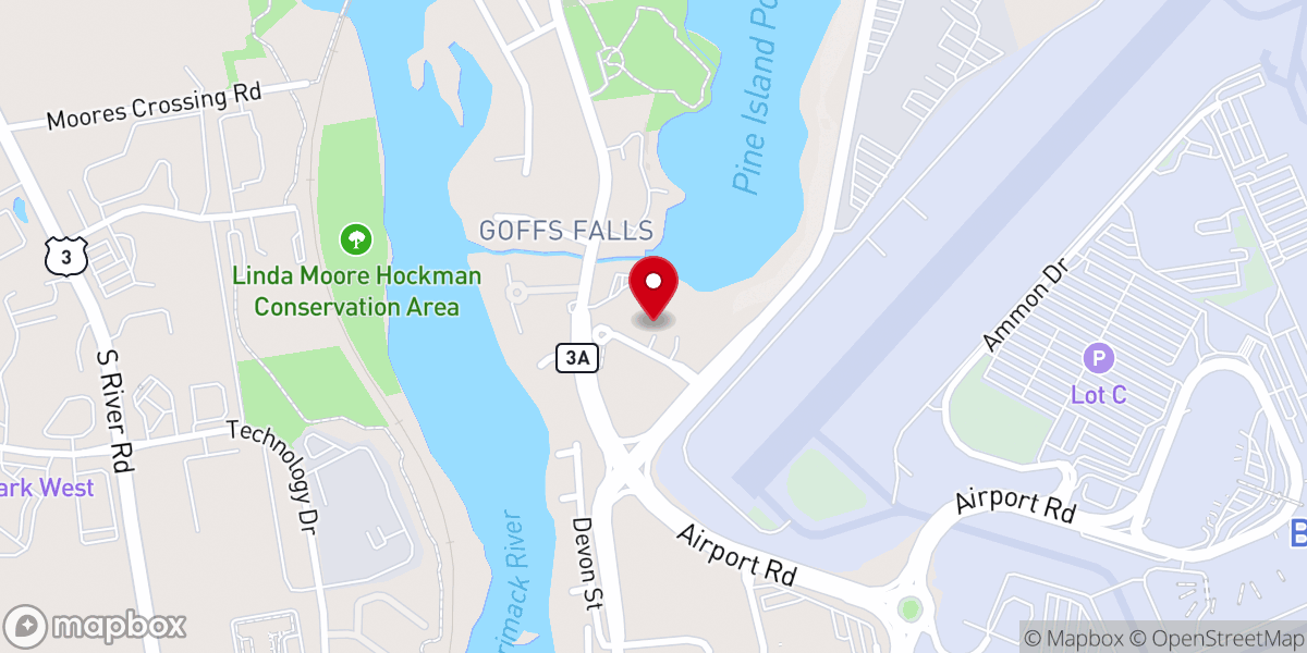 Map showing location of Bethany Chapel Community Church