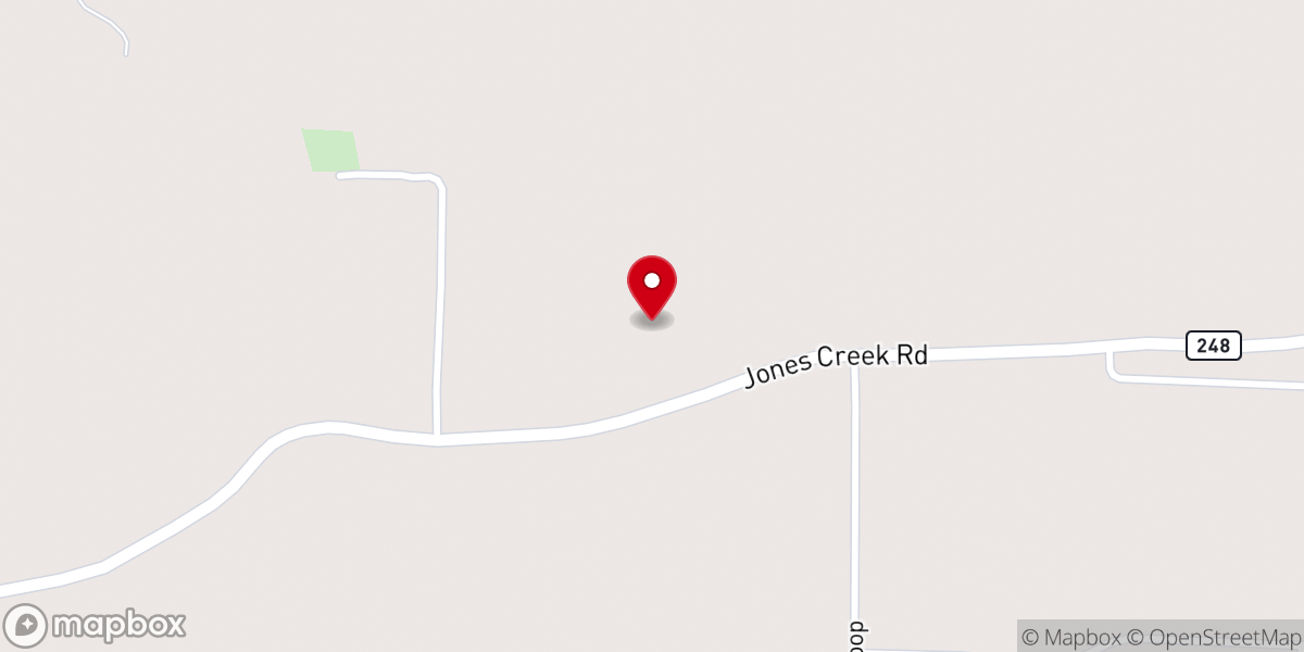 Map showing location of Haw Creek Church