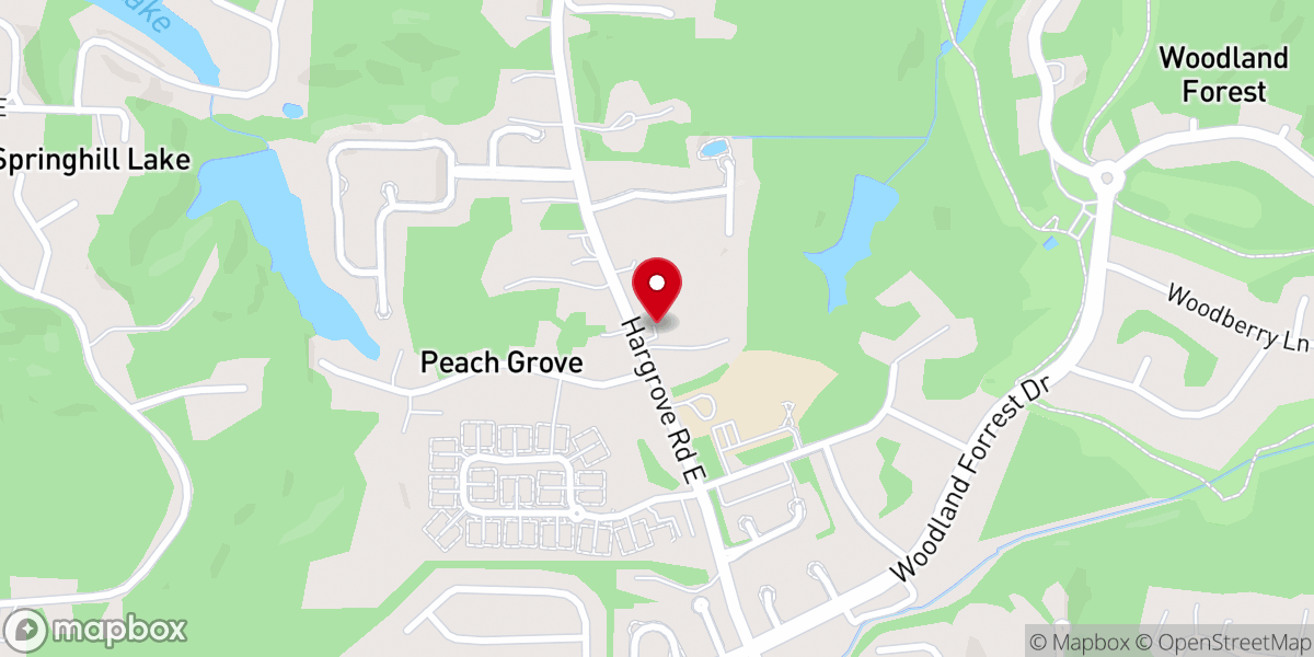 Map showing location of Eastern Gate Baptist Church