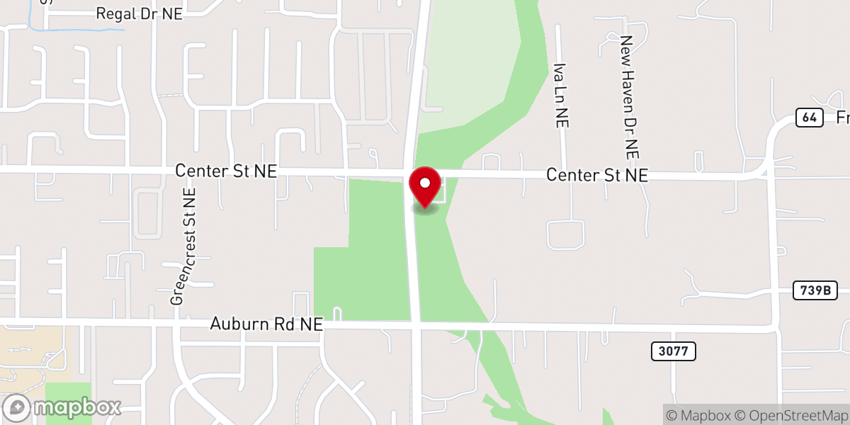 Map showing location of Unitarian Universalist Congregation of Salem