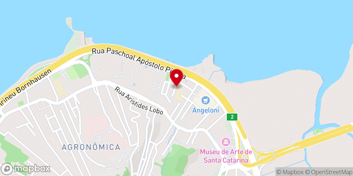 Map showing location of Assembléia de Deus Rosa de Saron