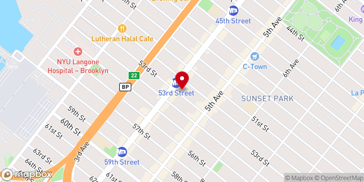 Map showing location of Pentecostal Evangelist Church