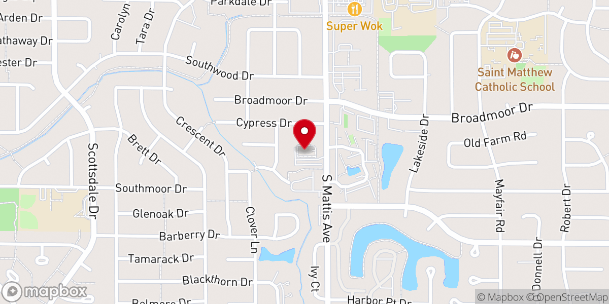 Map showing location of Mattis Avenue Free Methodist Church