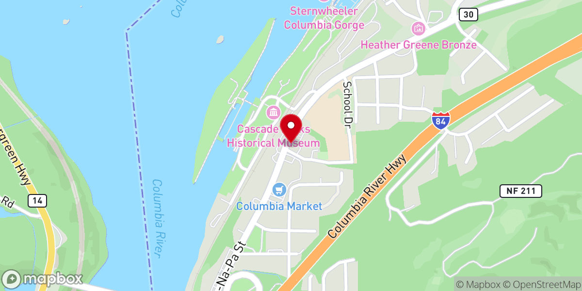 Map showing location of Gorges Beer Co. - Cascade Locks