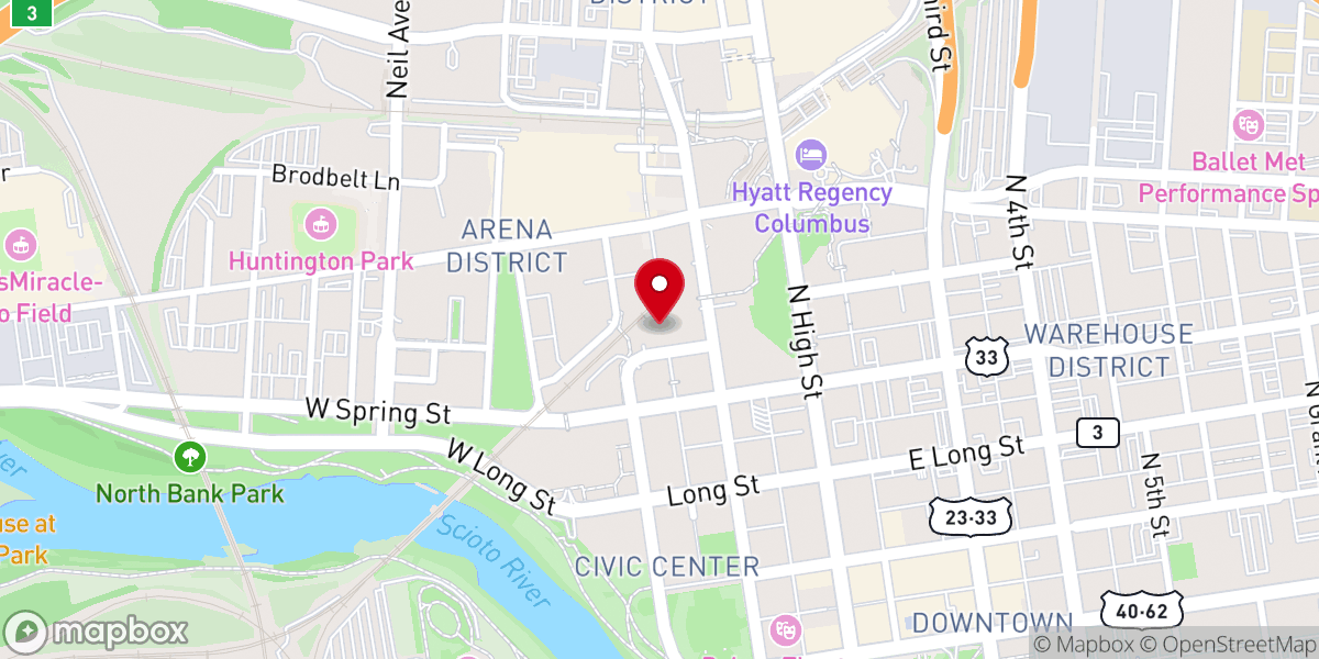 Map showing location of Fastrack Ministries