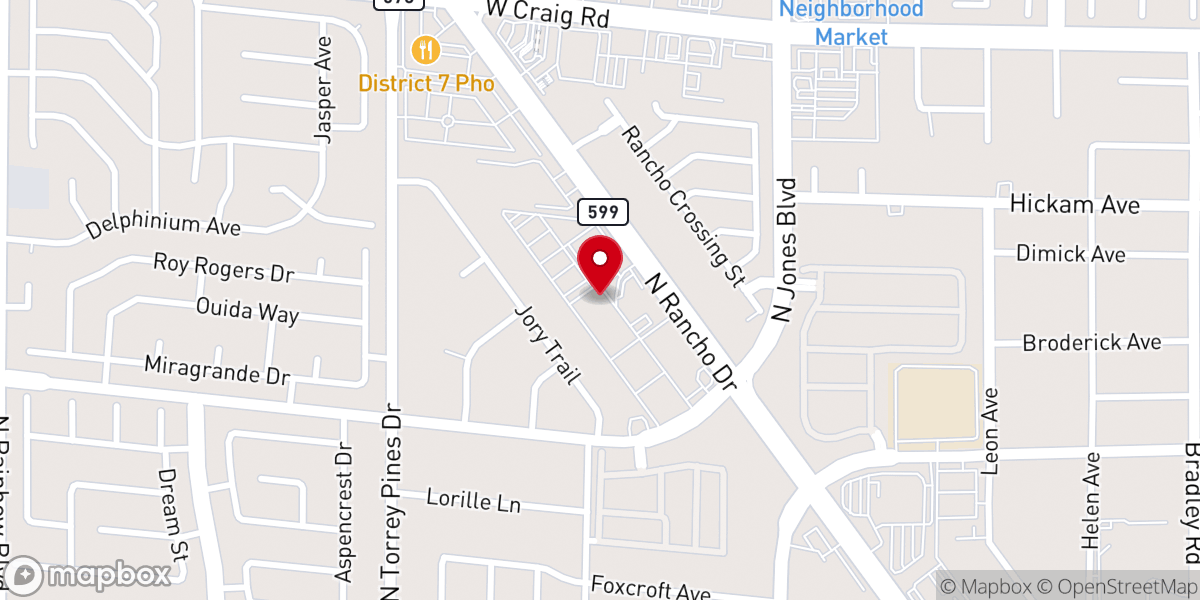 Map showing location of Christ The King Christian Fellowship Center