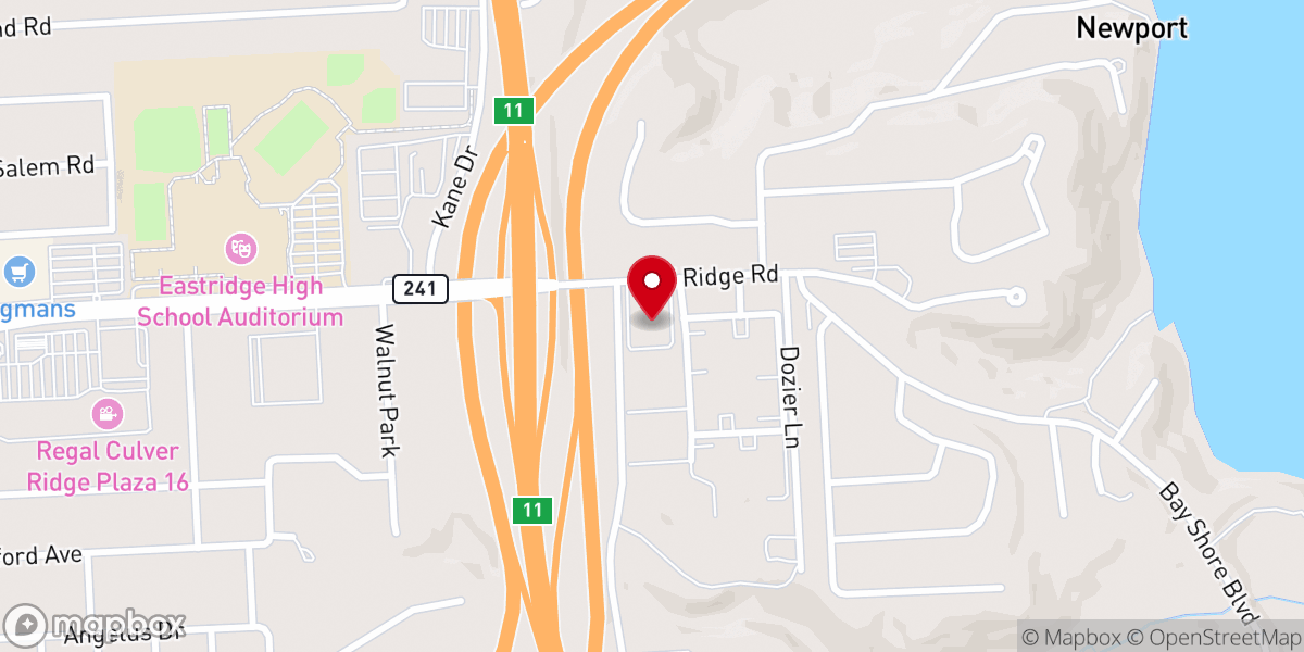 Map showing location of Bay Knoll Seventh-day Adventist Church