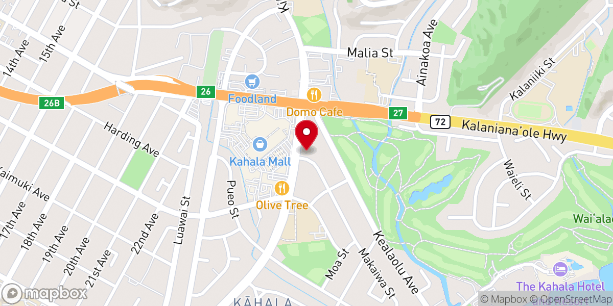 Map showing location of Waikokeola Congregational Church