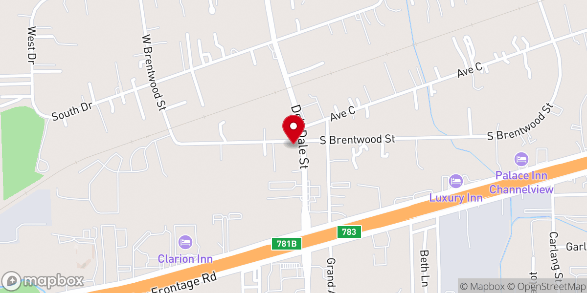 Map showing location of Dell Dale Agape