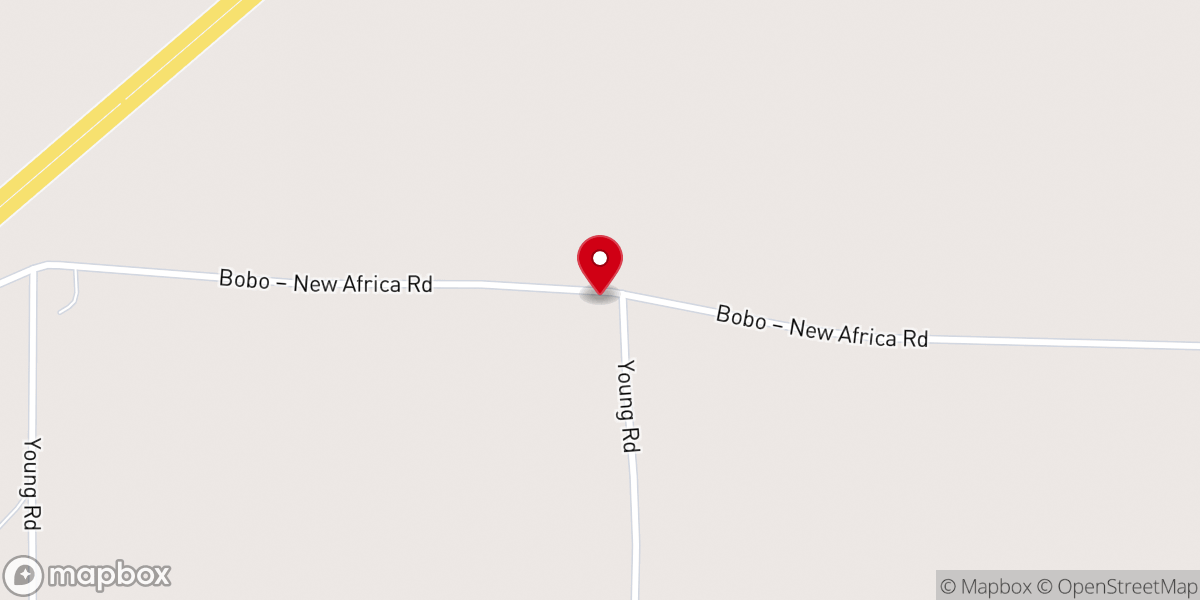 Map showing location of Beautiful Zion Church