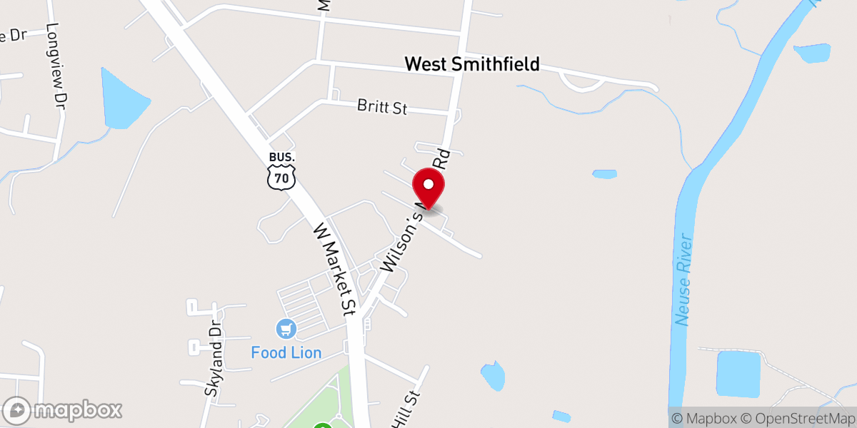 Map showing location of Whitley Memorial Methodist Church