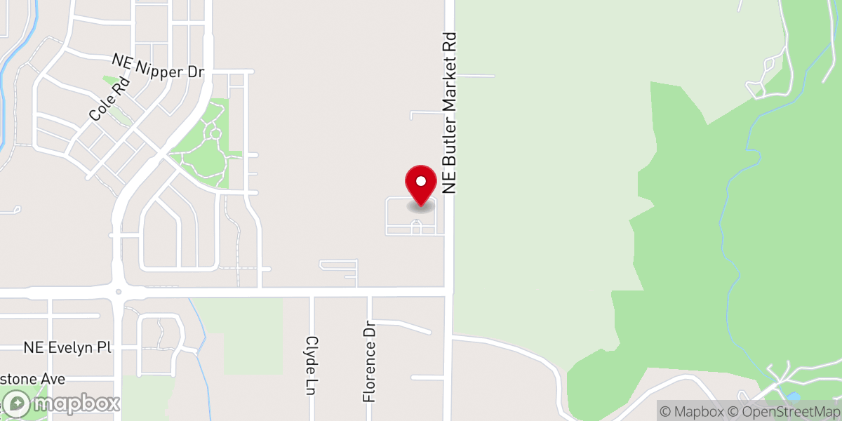 Map showing location of Bend Adventist Fellowship