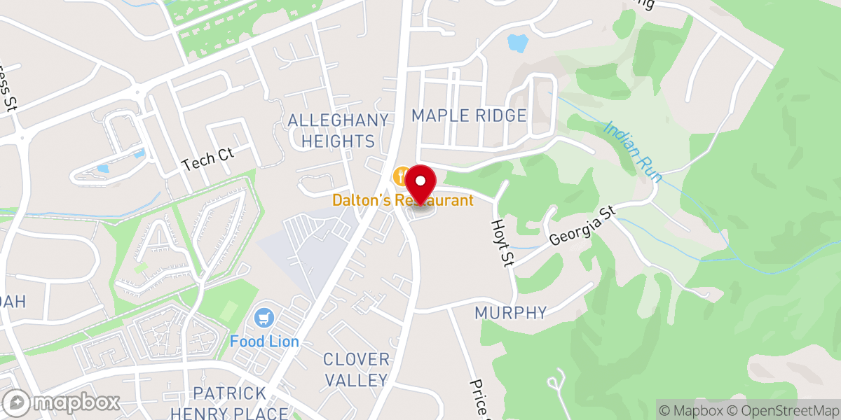 Map showing location of Blacksburg First Wesleyan Church