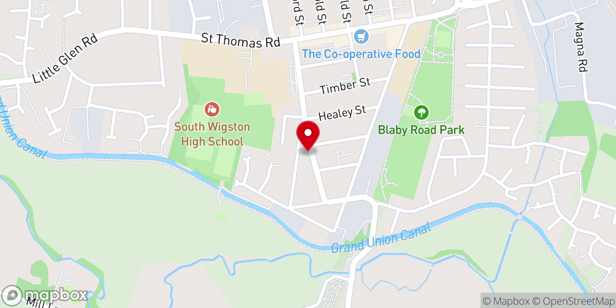 Map showing location of St Marys Catholic Church