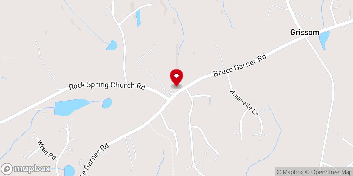 Map showing location of Rock Spring United Church of Christ