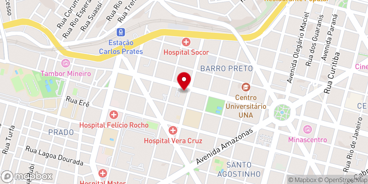 Map showing location of Igreja São Sebastião - Barro Preto