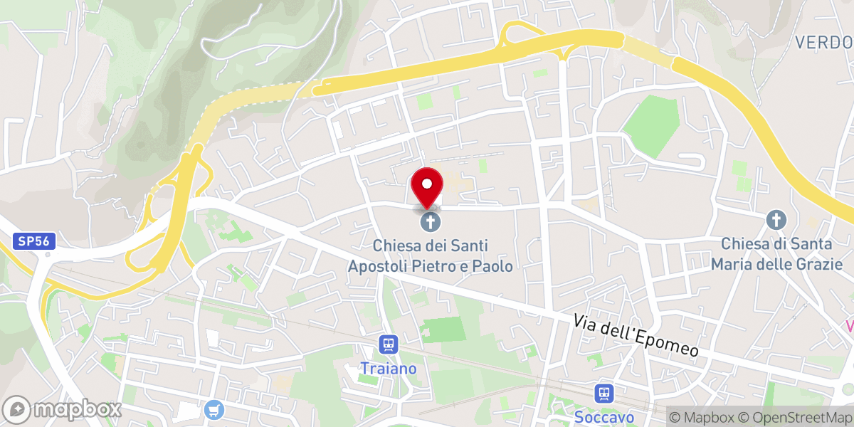 Map showing location of Parrocchia dei Santi Apostoli Pietro e Paolo