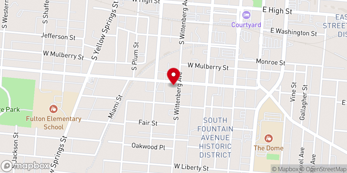 Map showing location of Fountain of Life Church