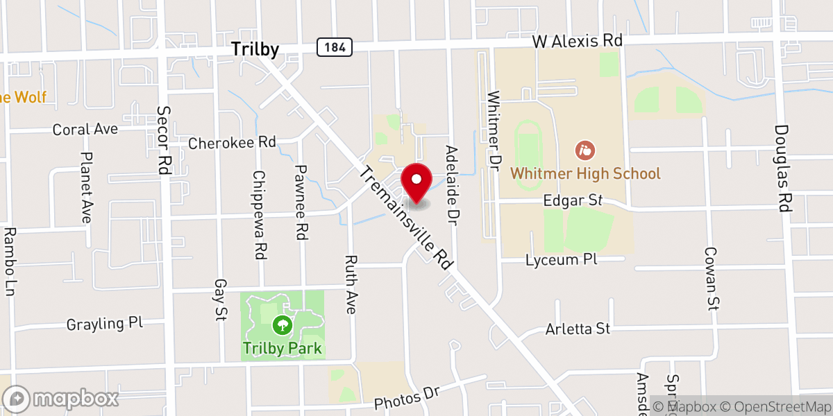 Map showing location of St Clement Community Center