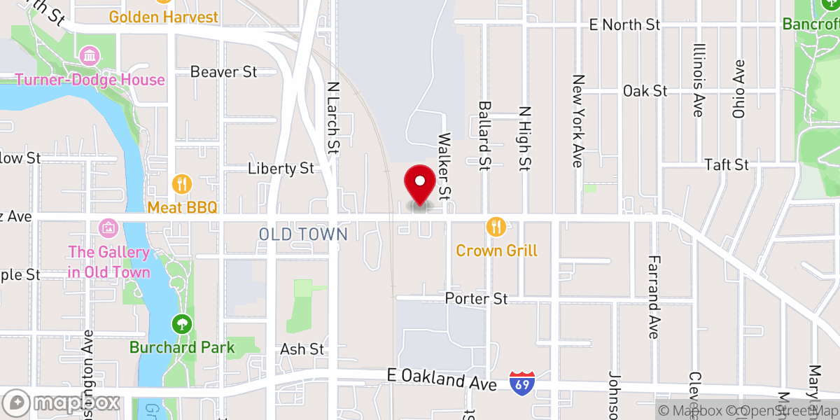 Map showing location of Christ's Kingdom Builders Church