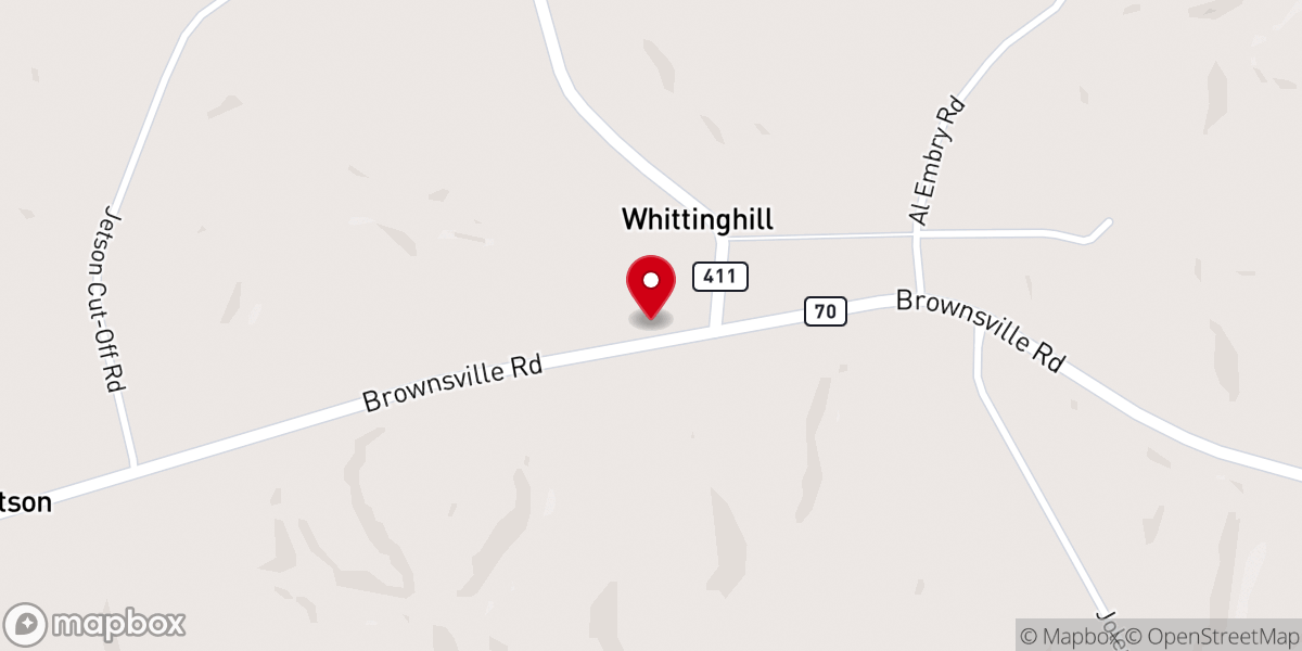 Map showing location of Jetson Community Church
