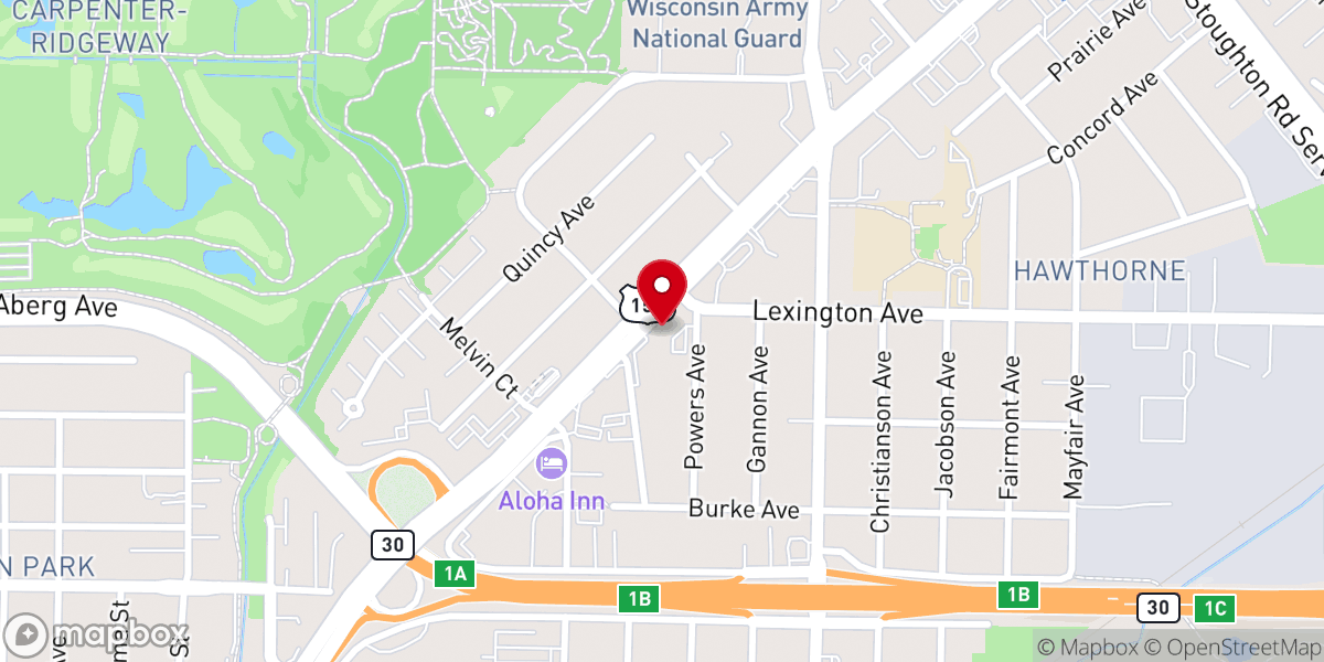 Map showing location of Ridgeway Church