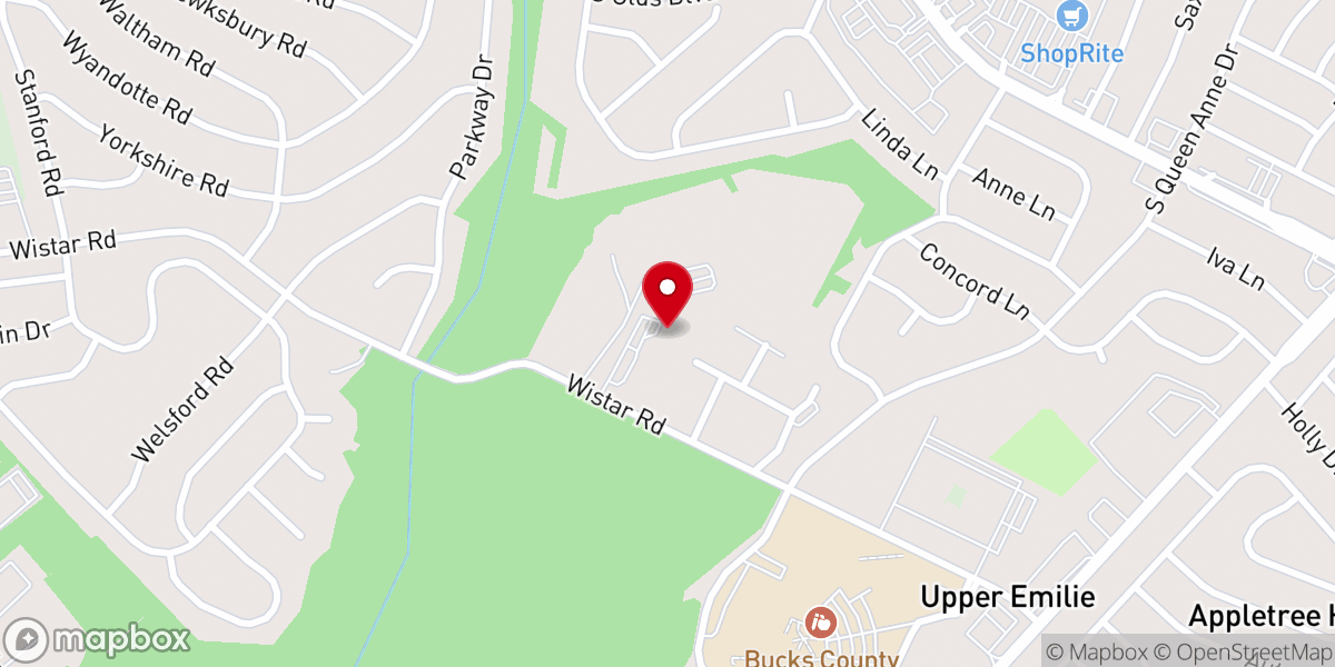 Map showing location of Christ United Methodist Church