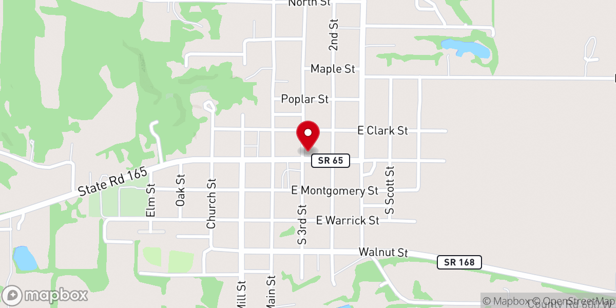 Map showing location of Nazarene Church