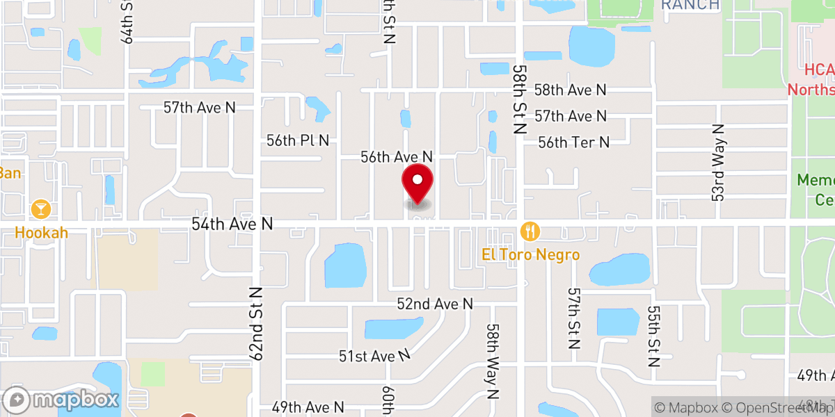 Map showing location of Gateway Christian Center Church