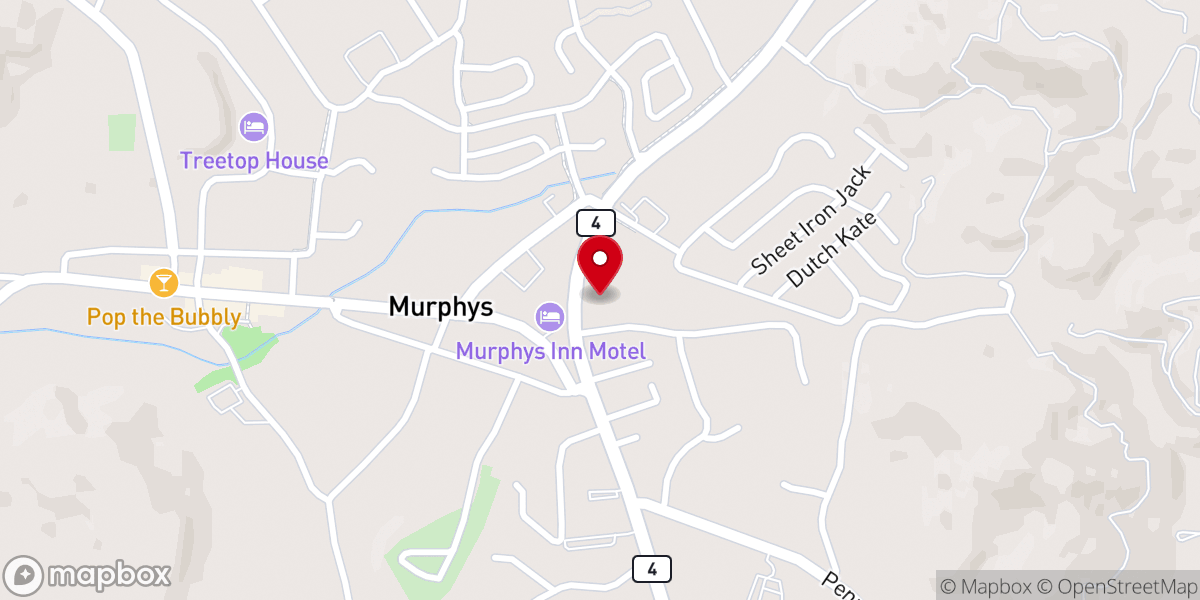 Map showing location of Murphys Senior Center
