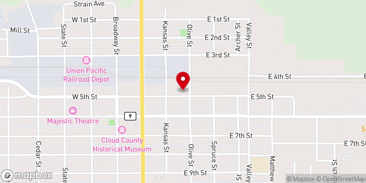 Map showing location of Manna House of Prayer