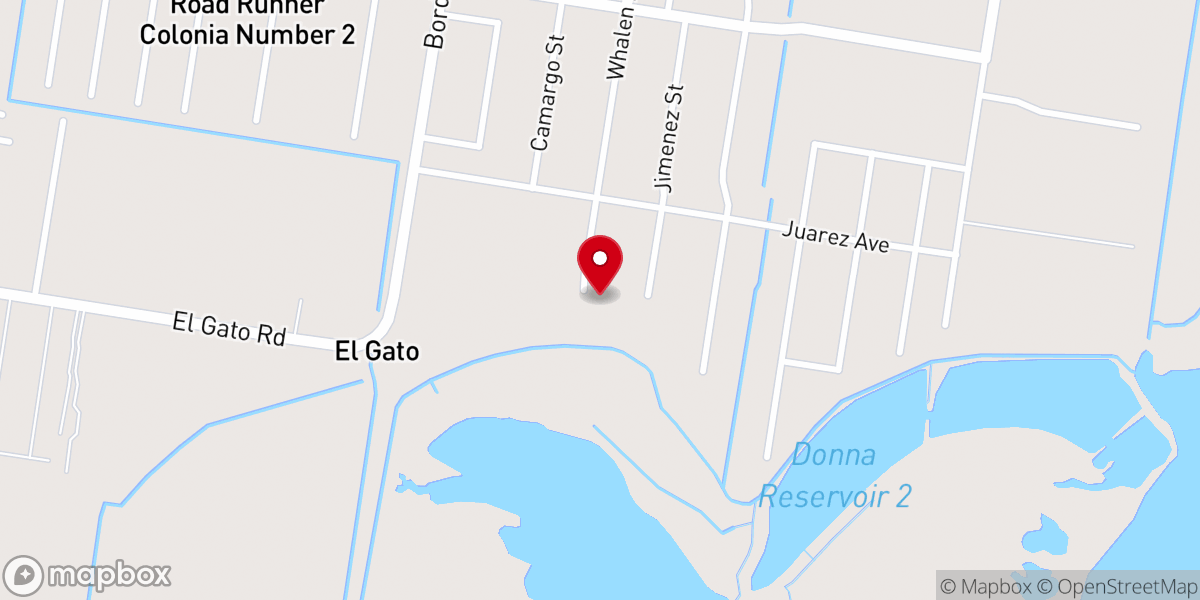 Map showing location of Iglesia Cristiana Tres Cruces