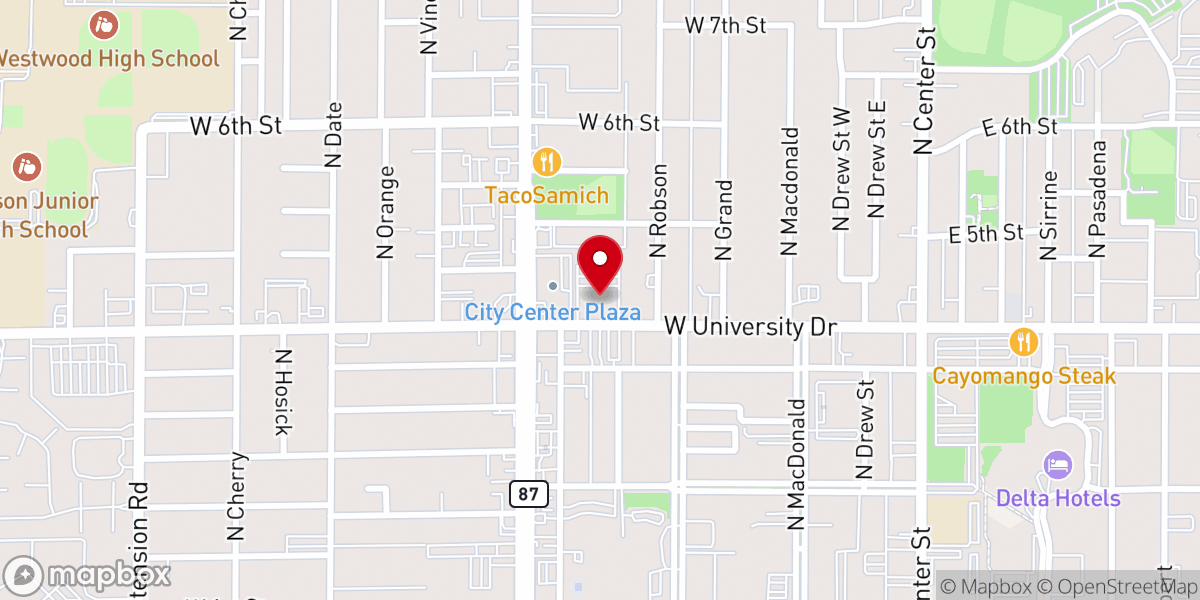 Map showing location of New Life Assembly of God