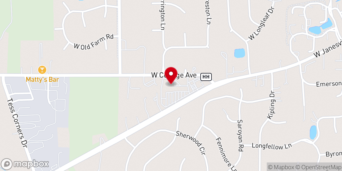 Map showing location of Muskego Circle Community Center