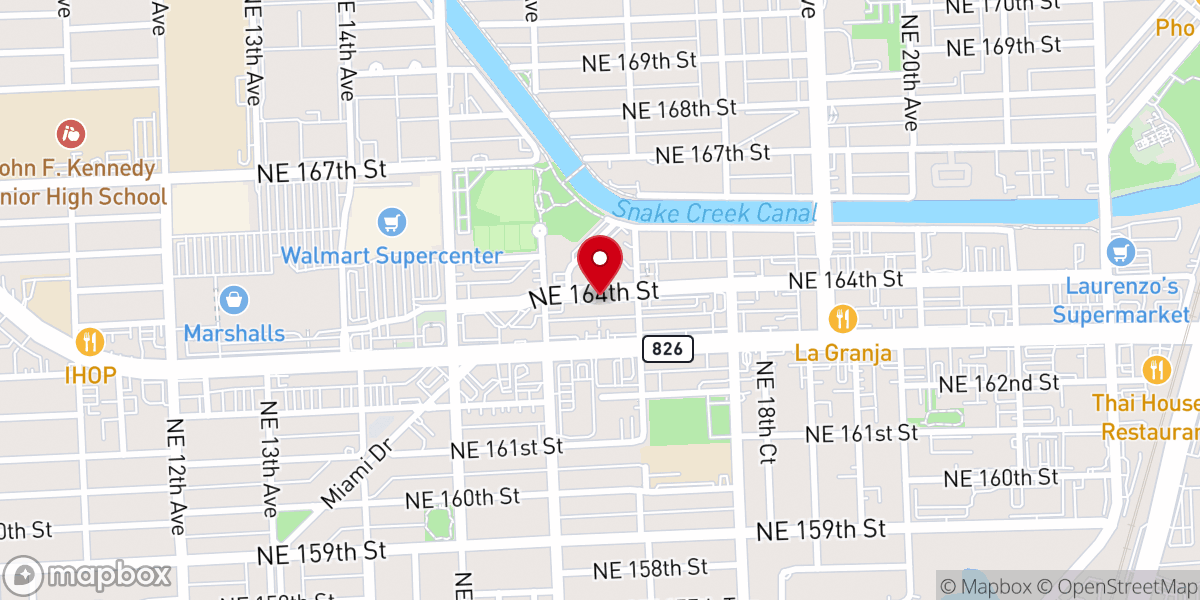 Map showing location of Manantial De Vida Miami