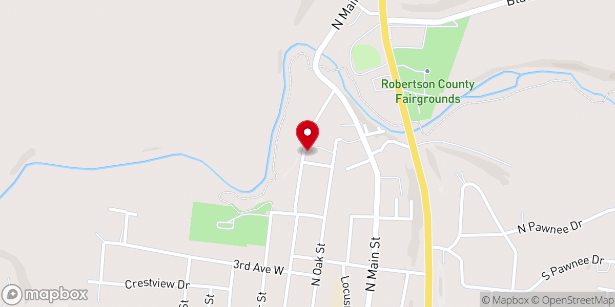 Map showing location of Epiphany Baptist Church