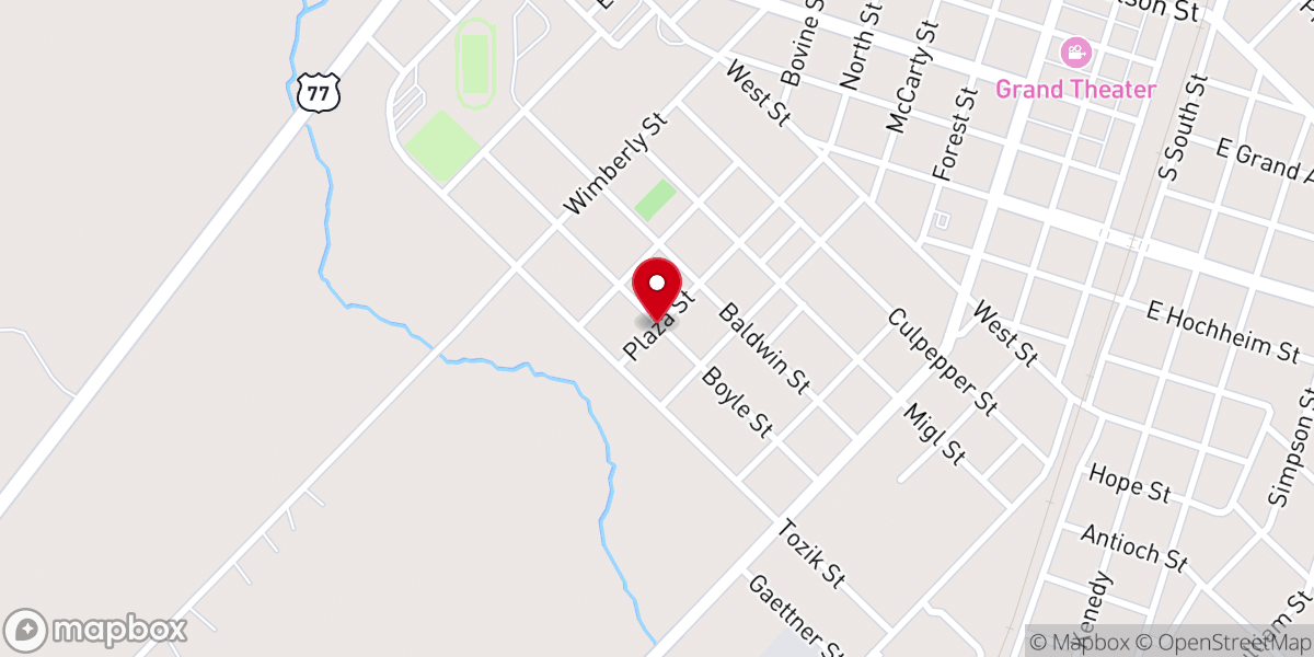 Map showing location of There's Room At The Cross Church