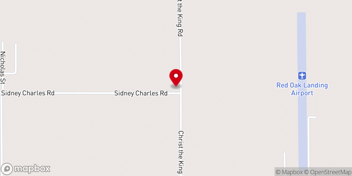Map showing location of Christ the King Mission Chapel