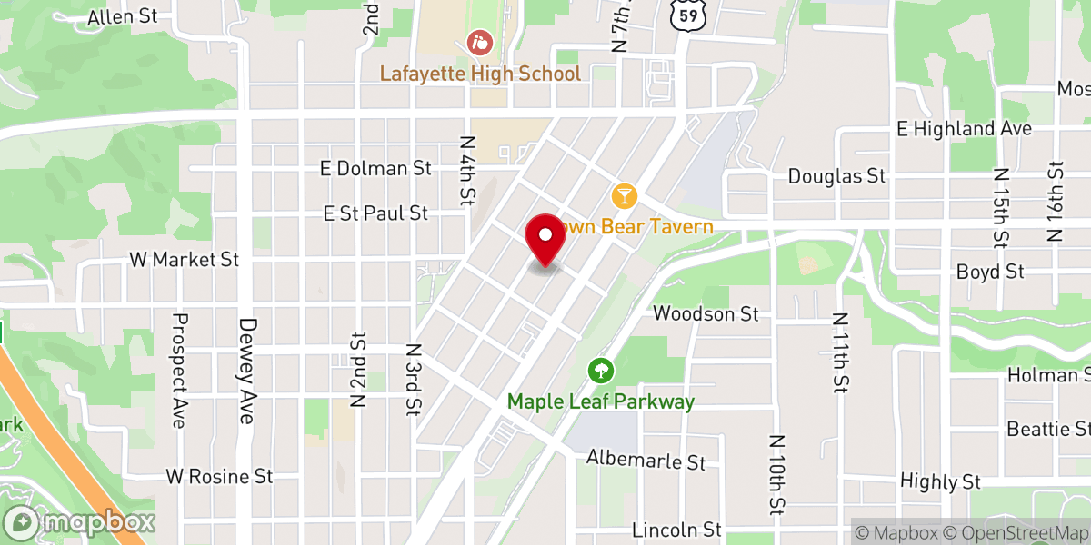 Map showing location of Sojourn Church